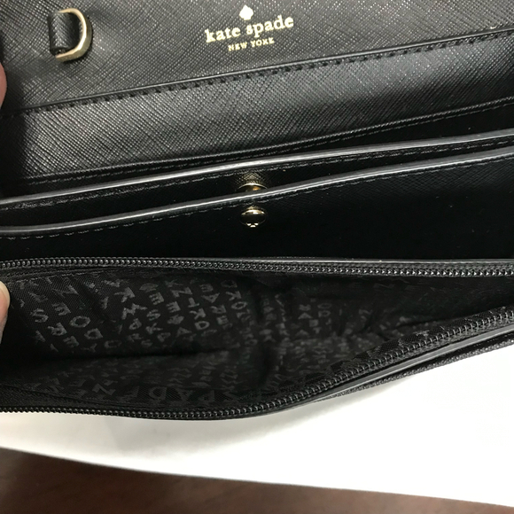 Kate Spade Laurel Way Jeweled Black Crossbody Bag  EUC - Picture 7 of 8